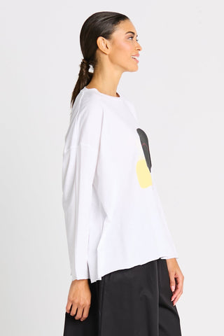 Pima Cotton "Solar" Luxury Boxy Tee - As Shown - Glamourous Grace