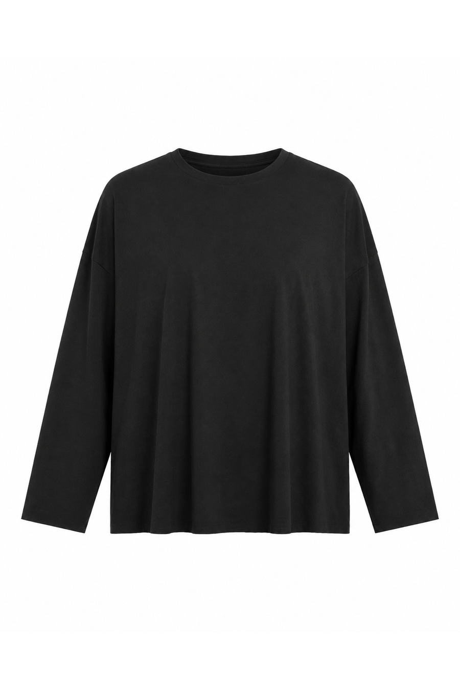 Pima Cotton Luxury Boxy T-Shirt - Black - Glamourous Grace