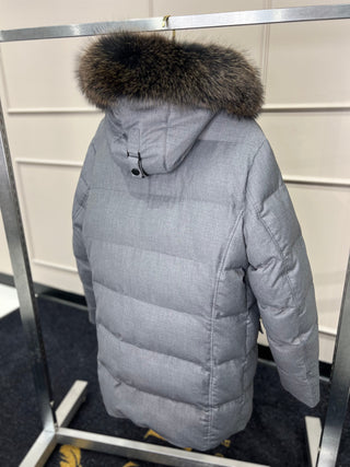 Men's Genuine Fur Trim Sorona® Fill Coat