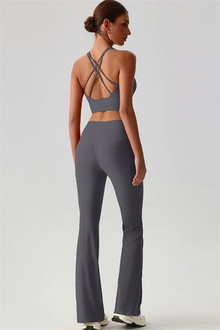 The Brave Sports Bra Flared Leggings 2-Piece Set