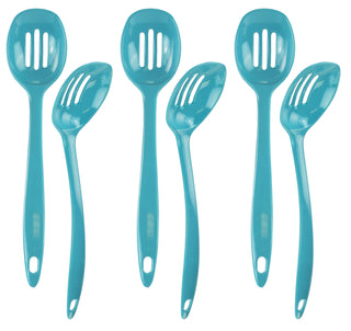 Melamine Slotted Spoon,  Turquoise