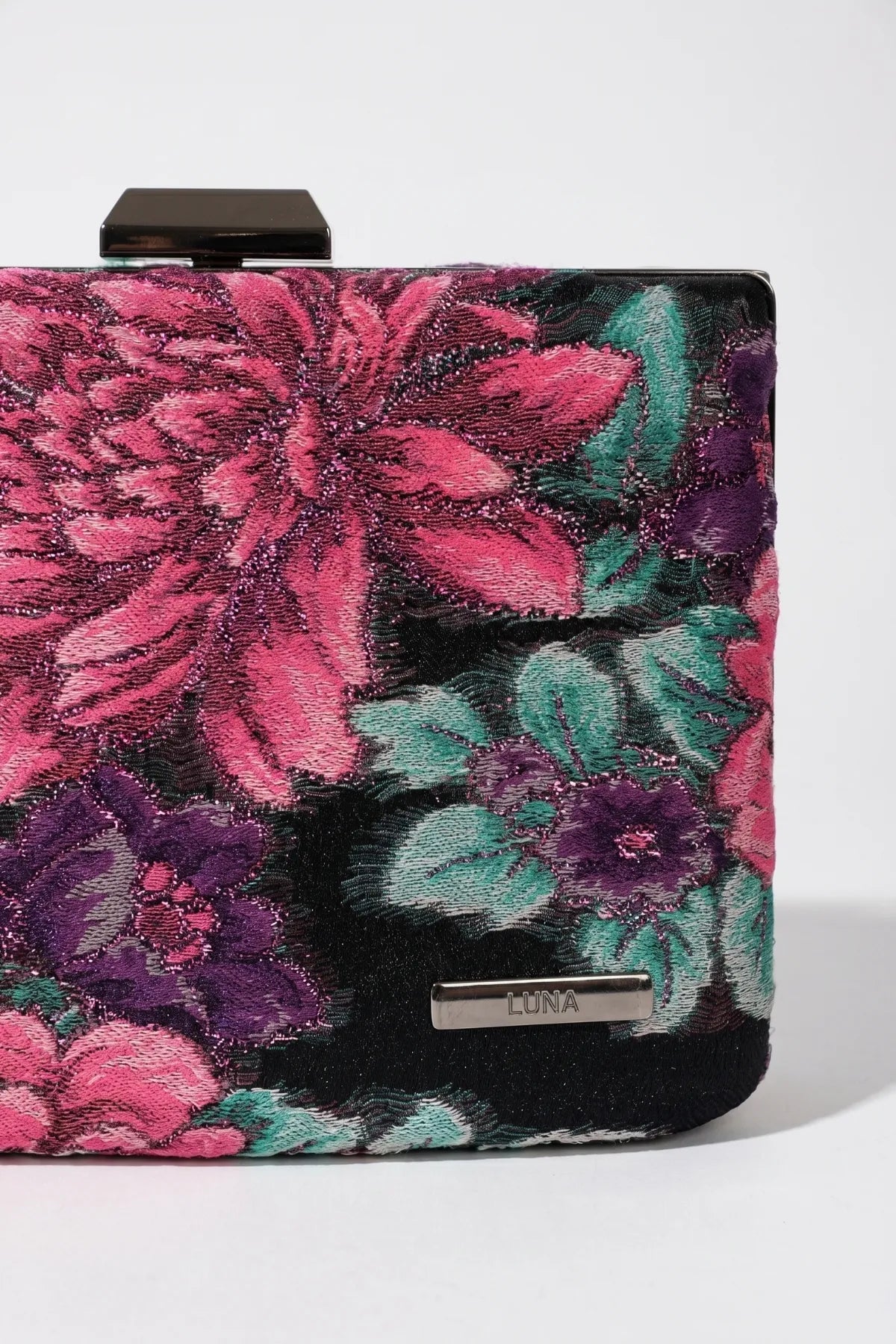 Pink Floral Clutch Bag, Regina