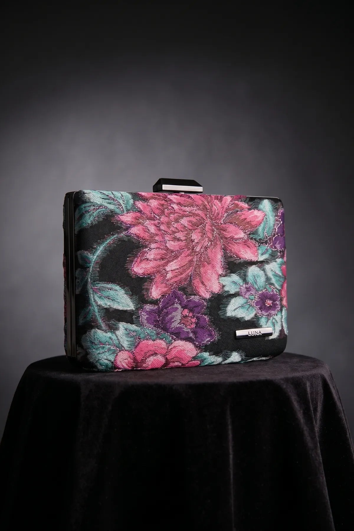 Pink Floral Clutch Bag, Regina