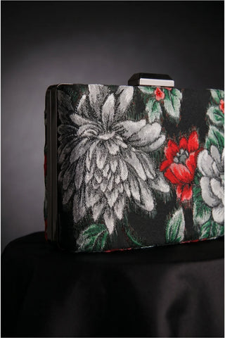 Red Floral Clutch Bag, Regina