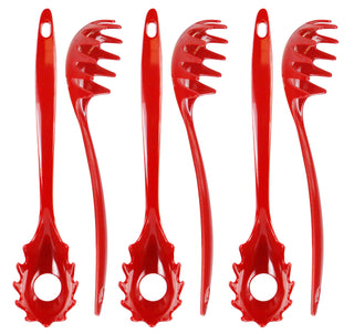 Melamine Spaghetti Fork, Red