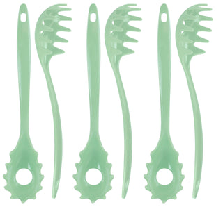Melamine Spaghetti Fork, Seafoam