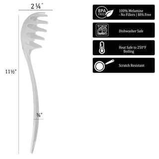 Melamine Spaghetti Fork, Black