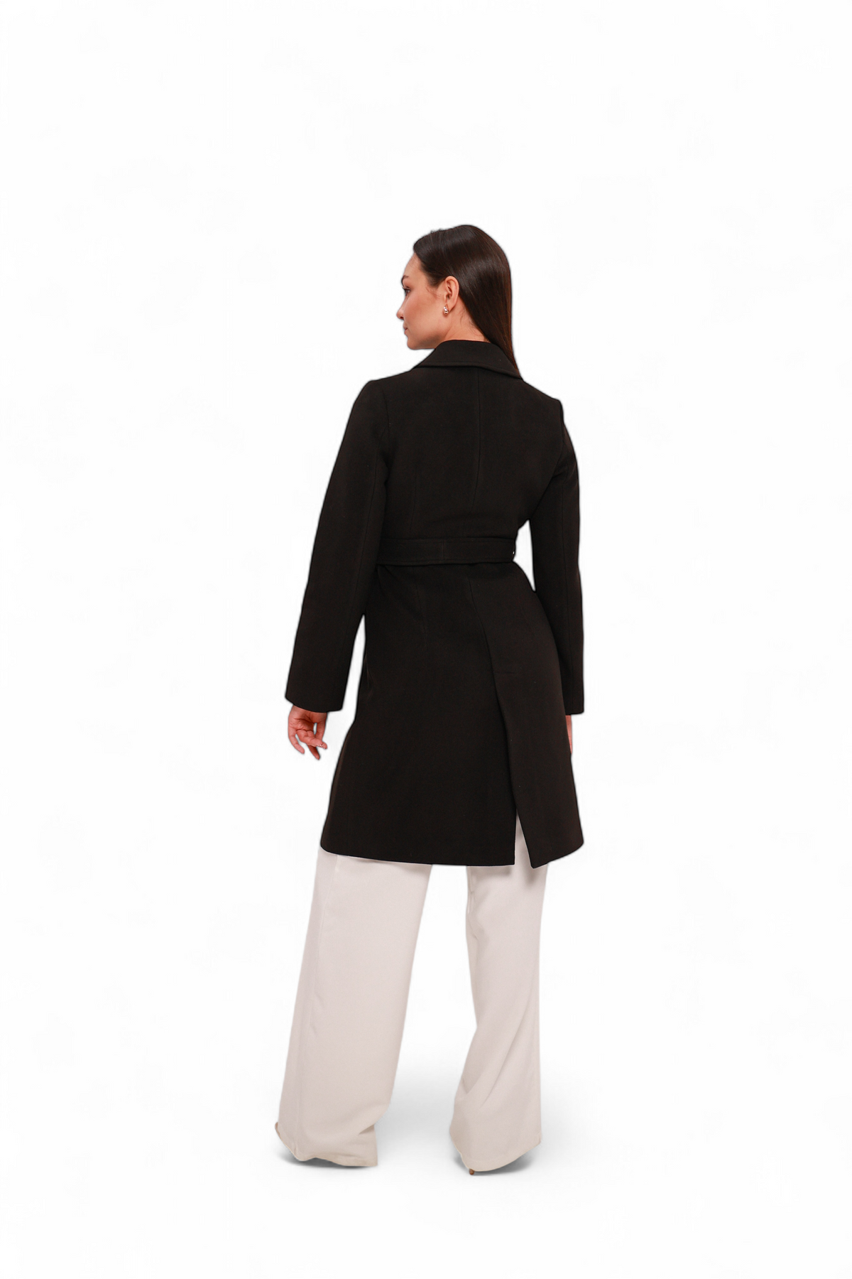 Lafayette Cashmere Blend Overcoat in Black