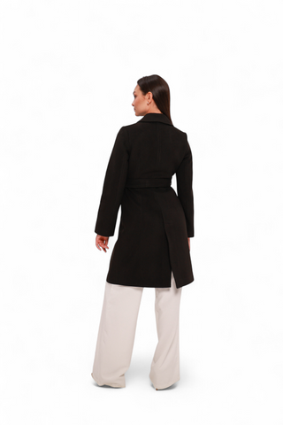 Lafayette Cashmere Blend Overcoat in Black