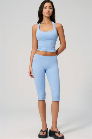 The Revive Crop Top Capri Leggings 2-Piece Set