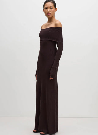 Krishna Off The Shoulder Knit Dress - Glamourous Grace