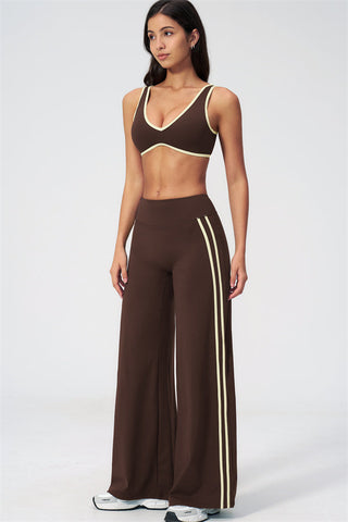 The Evoke Sports Bra Straight Leg Pants 2-Piece Set