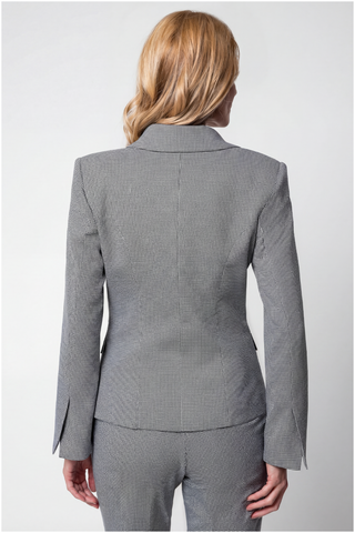 Multicolor Houndstooth Tailored Blazer, Elena