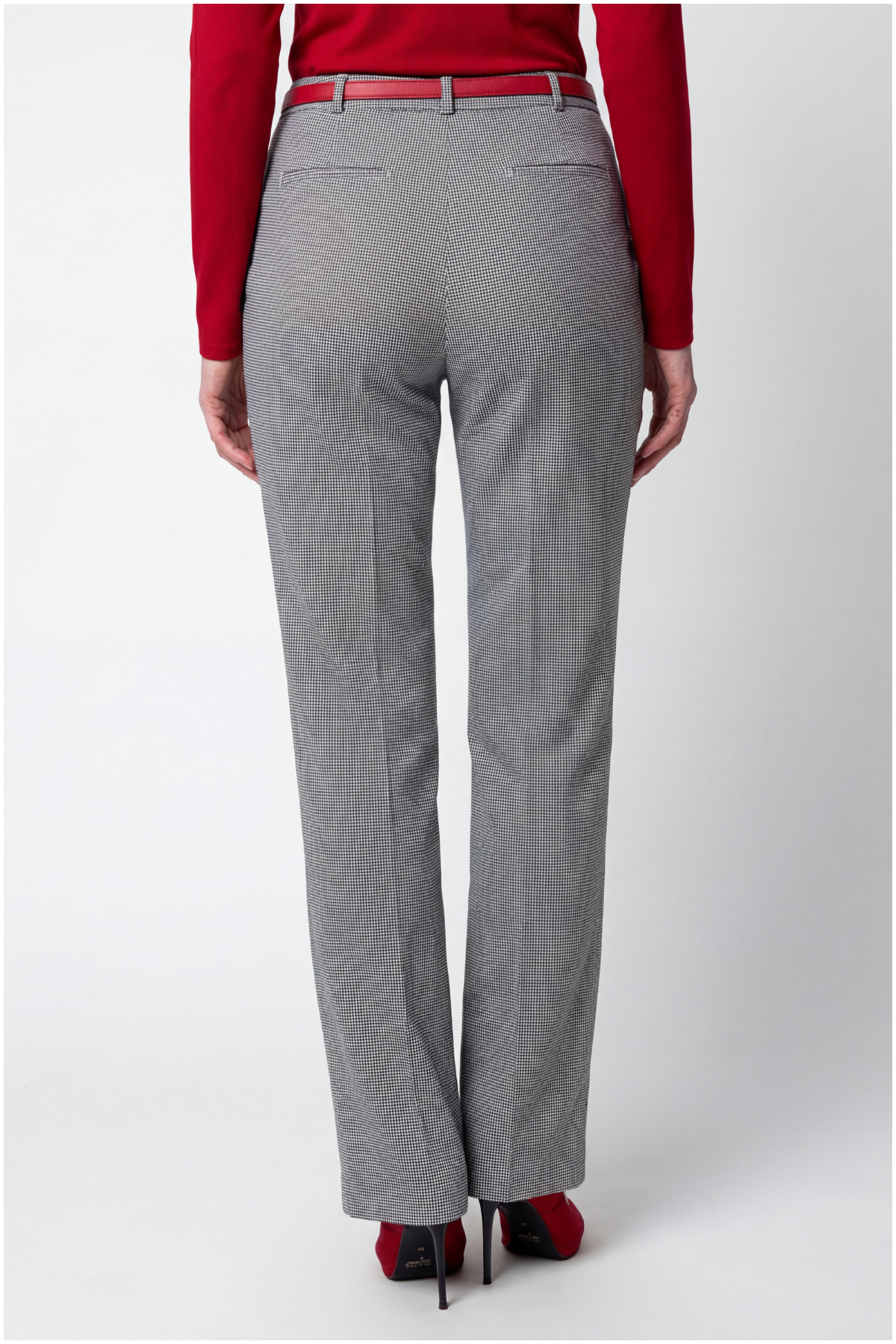 Multicolor Houndstooth Tailored Pants, Elena