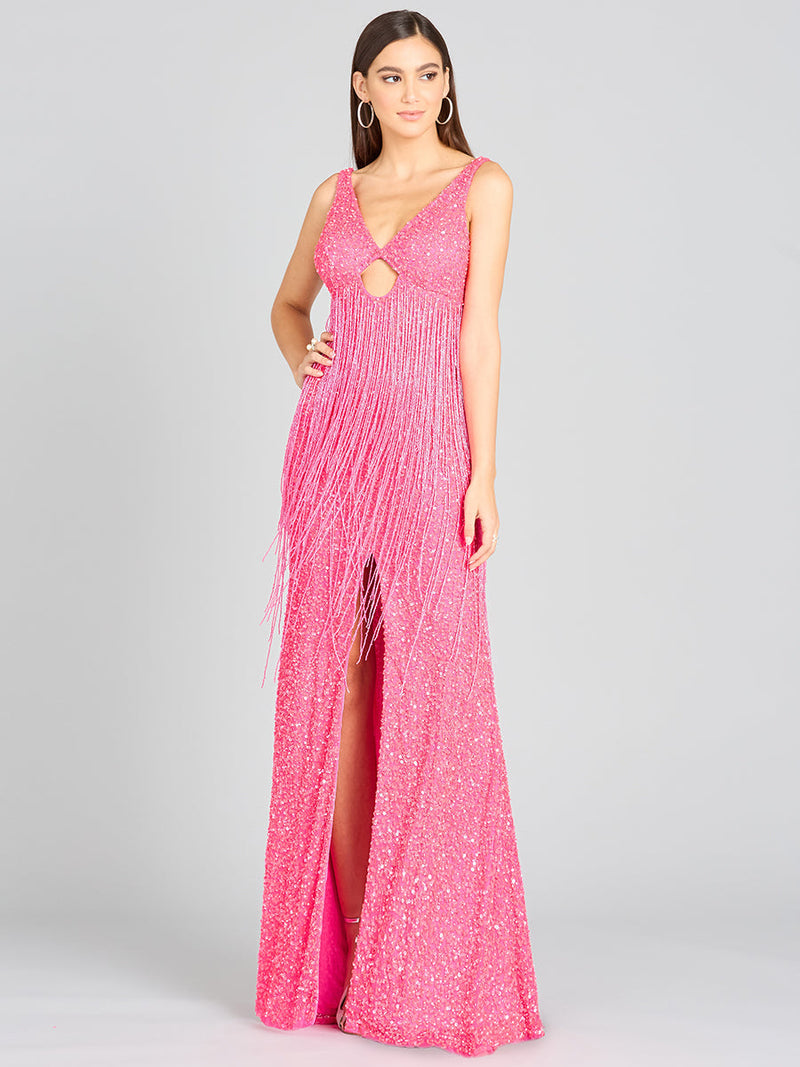 Regan Fringe Sequin Dress - 9974 | OUTLET - Glamourous Grace