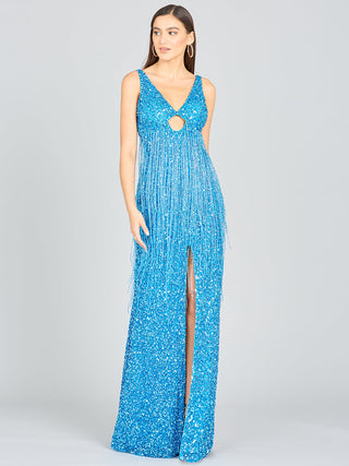 Regan Fringe Sequin Dress - Glamourous Grace
