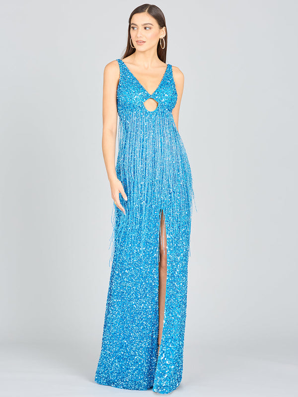 Regan Fringe Sequin Dress - Glamourous Grace