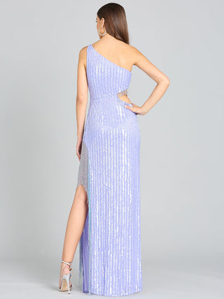 Wendy Beaded Fringe Gown - Glamourous Grace