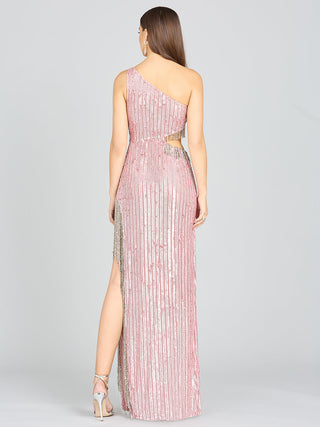 Wendy Beaded Fringe Gown - Glamourous Grace