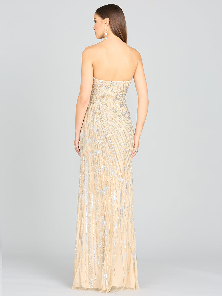 Freddy Strapless Beaded Gown - Glamourous Grace