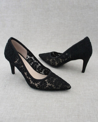 Lace Evening Pump