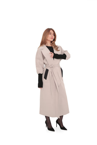 Miru Trench Coat in Ice Lilac