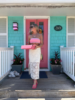Priscilla Crochet Midi Skirt