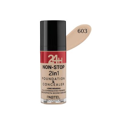 Pastel 24H Non-Stop 2in1 Foundation & Concealer 30ml - 603 - Glamourous Grace