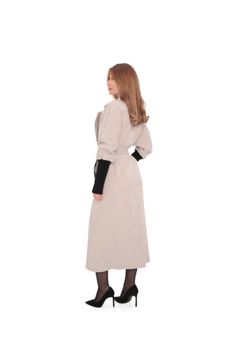 Miru Trench Coat in Ice Lilac