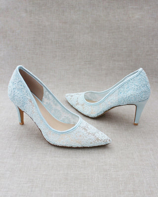 Lace Evening Pump