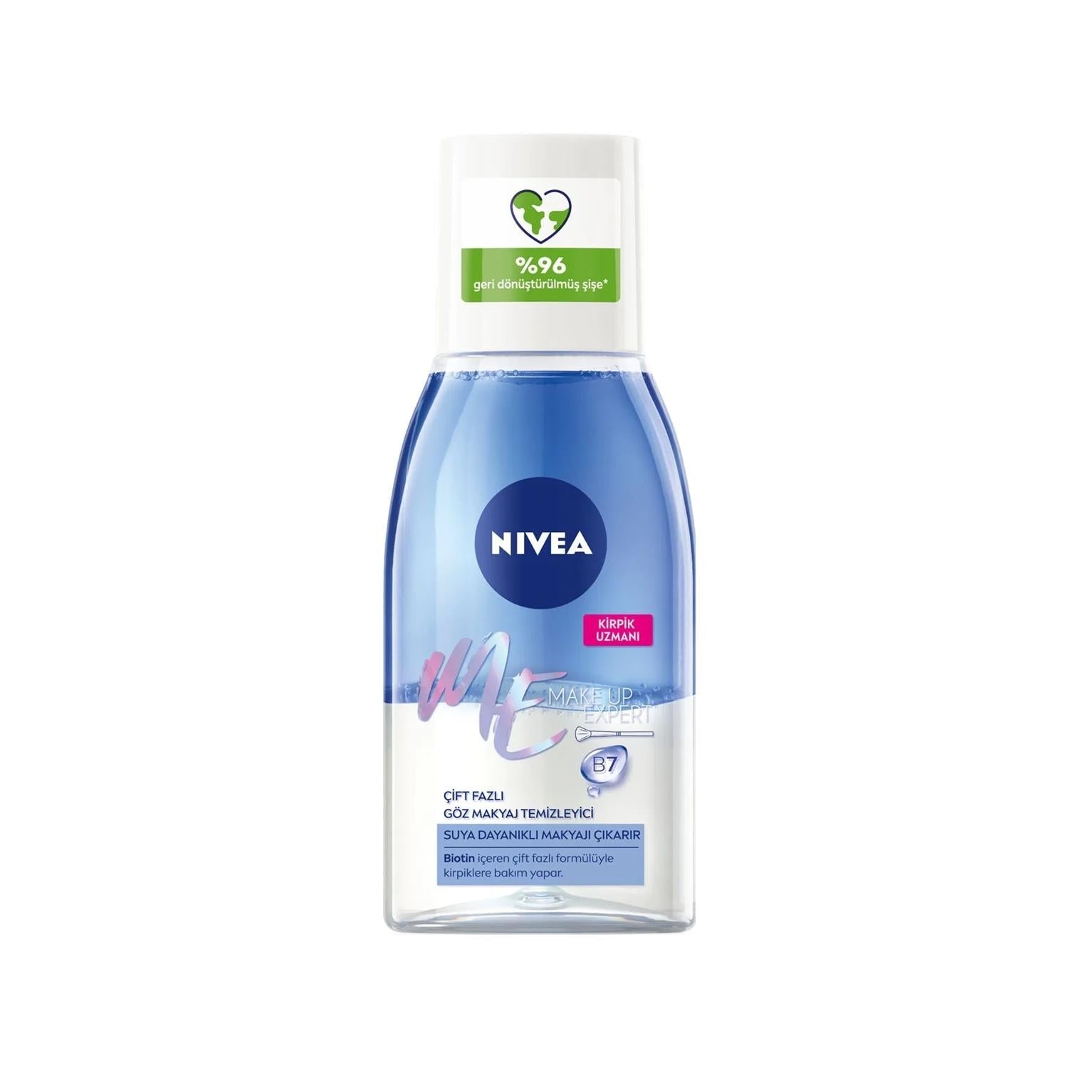 Nivea Visage Dual-Action Eye Makeup Remover - Gentle & Effective Makeup Removal for Sensitive Eyes - Glamourous Grace