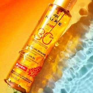 Nuxe Sun Tanning Oil SPF30: Protect & Bronze with Organic Oils & Vitamin E, Water-Resistant Sunscreen for Radiant Skin - Glamourous Grace