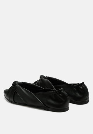 Norma Knot Detail Elasticated Ballet Flats