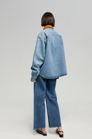 California Sunset Denim Shirt HJ902 - Glamourous Grace