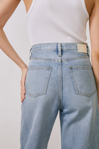 Queens Of Noise High Rise Barrel Jeans HJ026 [FINAL SALE] - Glamourous Grace