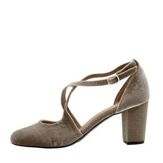 Oren Velvet Mary Jane Heels - Glamourous Grace