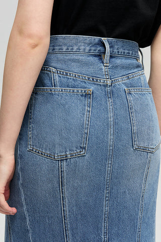 Ocean Wave Denim Skirt HJ821 - Glamourous Grace