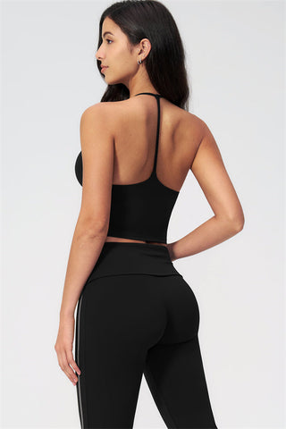 The Evoke Crop Top Capri Leggings 2-Piece Set