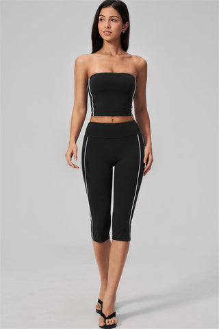 The Breathe Tube Top Capri Leggings 2-Piece Set