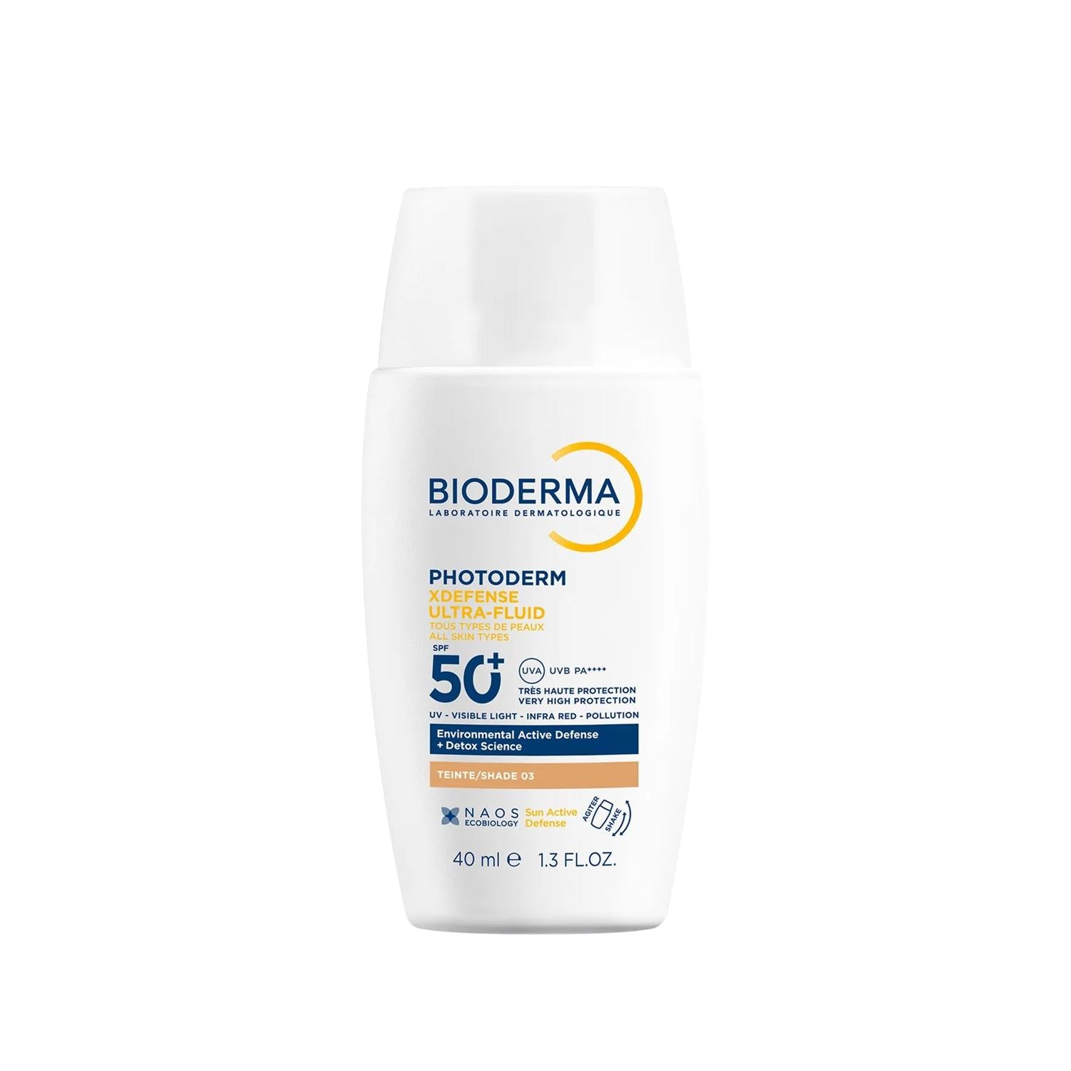 Bioderma Photoderm SPF50+ Golden Tinted Sunscreen: Antioxidant Protection for All Skin Types, Daily Face Defense - Glamourous Grace