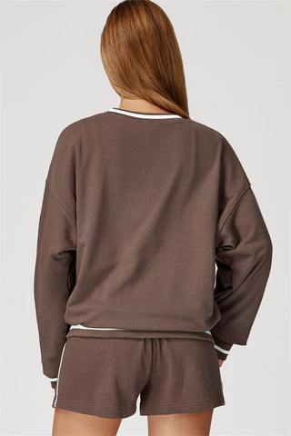 The Amara Sweatshirt Lounge Shorts 2-Piece Set