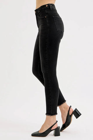 RISEN Tummy Control High Rise Adjustable Waist Skinny Jeans