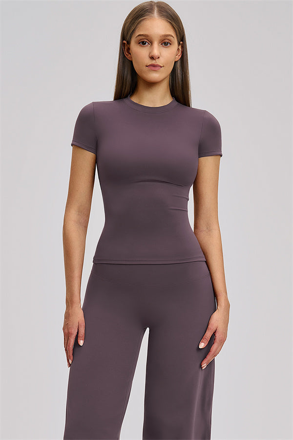 The Dynamic T-shirt Straight Leg Pants 2-Piece Set - Glamourous Grace