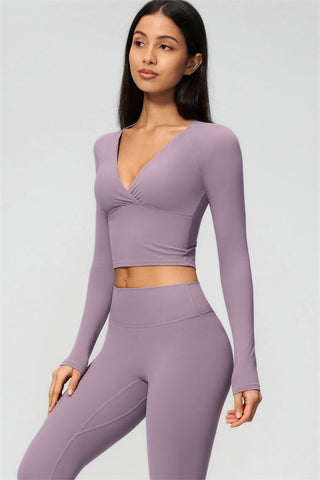 The Lox Long Sleeve Crop top Leggings 2-Piece Set