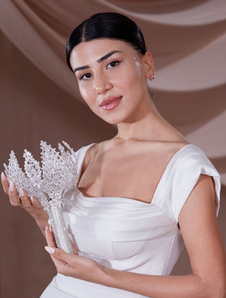 Wedding Bouquet Holder, Proposal Flower Holder - Glamourous Grace