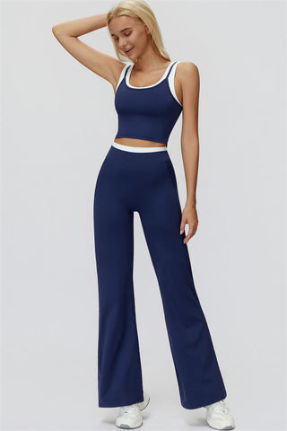 The Canyon Crop Tank Flared Leggings 2-Piece Set