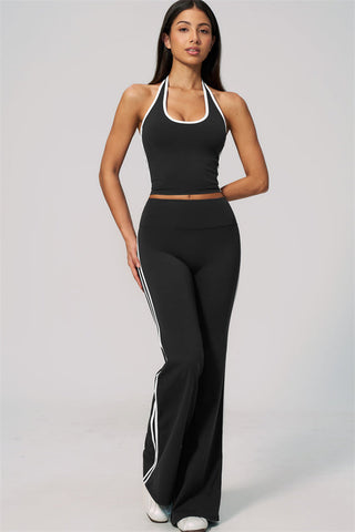 The Onyx Tank Top Flared Leggings 2-Piece Set
