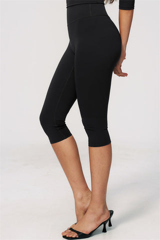 The Natalia Half-Sleeve Top Capri Leggings 2-Piece Set