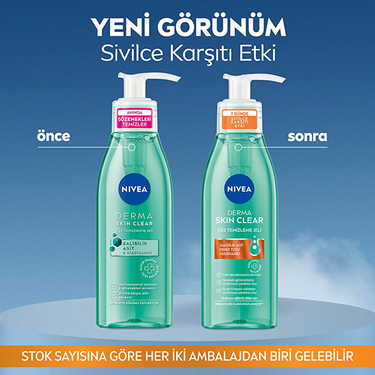 Nivea Derma Skin Clear Acne Face Wash: Deep Cleansing Salicylic Acid & Niacinamide Gel for Blemish & Pore Control, Oily & Acne-Prone Skin - Glamourous Grace