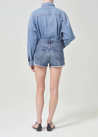 Agolde Parker Rolled Short, Ruin (organic cotton)